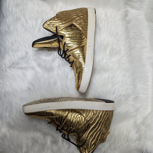 Size 9 - Nike LeBron 11 NSW Lifestyle QS Black History Month golden color - Picture 5 of 12